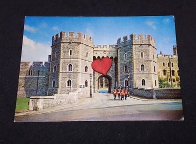 Windsor Castle , Berkshire with a Detachment of The Castle Guard , Postcard