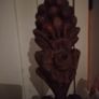 Antique Architectural Carved Wood Wall Sconce Image 4