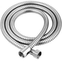 Shower Hose 2.5m Long Shower Hoses Stainless Steel Chrome Shower Pipe Replacement Shower Cable MULTIPLE SIZES (FREE POSTAGE)