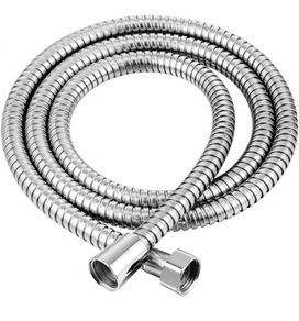 Shower Hose 2.5m Long Shower Hoses Stainless Steel Chrome Shower Pipe Replacement Shower Cable MULTIPLE SIZES (FREE POSTAGE)