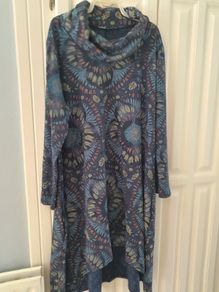 Cowl Neck Dress. Made in  Italy