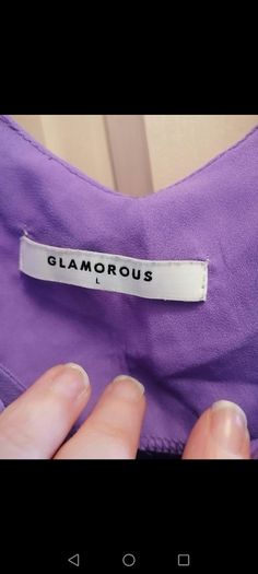 Purple string style top size 14