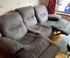 Three seater reclining sofa