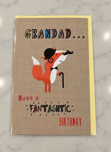 Grandad birthday card