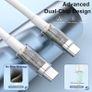 USB C to USB C Charger Cable for iPhone 15/16 Fast Charging, 1M 60W Type C Charging Fast Charging Cable for iPhone16/16 Pro/15/15 Plus/15 Pro/15 Pro Max, iPad Pro/Air/Mini,Mac (White, 2M) Image 4