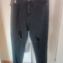 BNWT PrettyLittleThing Washed Black Distressed Hem Knee Rip Slim Mom Jeans size UK16 EU44 Postage included Image 5