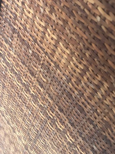 Solid wood bamboo and rattan weave 4 drawer chest of drawers