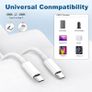 USB C to USB C Charger Cable for iPhone 15/16 Fast Charging, 1M 60W Type C Charging Fast Charging Cable for iPhone16/16 Pro/15/15 Plus/15 Pro/15 Pro Max, iPad Pro/Air/Mini,Mac (White, 2M) Image 5