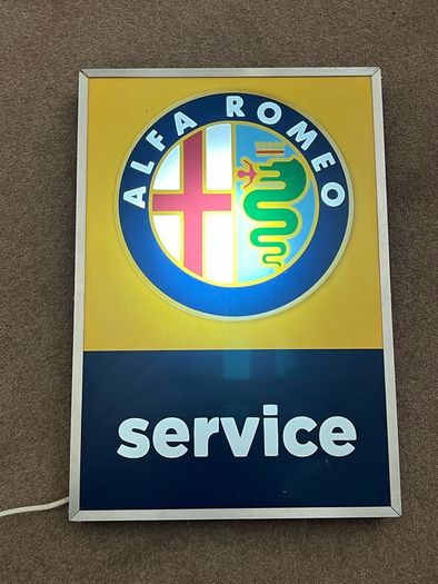 Alfa Romeo Service Lighted Sign