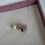 Pandora  charm with pearl drop and purple gemstone in great condition Image 3