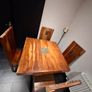 Solid wood table and 4 chairs Image 2