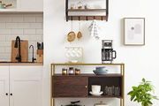 New Glass Top Kitchen Dining Room Cabinet - FREE P&amp;P