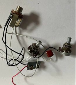 active pickups wiring volume tone jack socket electric guitar parts accessories