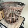 Mid Century Whicker Waste Paper Bin Image 3