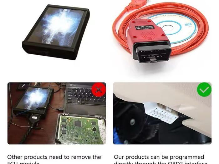 2024 Latest Version Renolink V2.10 OBD2 Diagnostic Cable Tools Airbag ECM UCH Key Code ECU Reset Programmer USB Interface for Renault Dacia , multi language Polish , English French