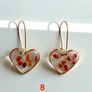 Resin Earrings, Crystal Earrings Image 4