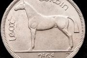 [#327] - Ireland 1964 | Irish 2s6d | Irish Half Crown | Horse | KM.16a