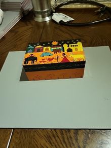 Trinket box papier-mache