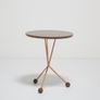 Vintage Tripod Side Teak and Copper Table by Albert Larsson for Alberts Tibro, 1950s Image 2