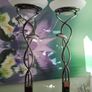 2 Bronze metallic tall floor lamps Image 2