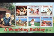 2000 Alderney A Wombling Holiday (Characters from children's television programme) Commemorative Stamp Miniature Sheet Mint Never Hinged (MNH)