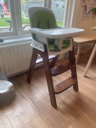 wooden high chair