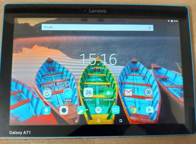 Lenovo 10.1 inch Tablet, Model TB-X103F, 16GB, Blue Back, and in excellent cosmetic condition