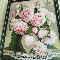 Hand painted framed painting for sale