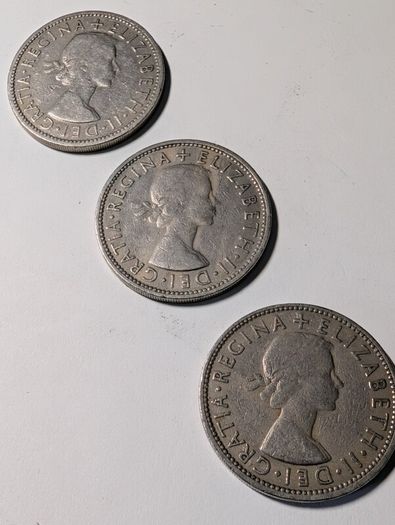 UK Florins X3 .