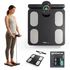 Phoenix Fitness Smart Body Composition Scale Bluetooth Digital BMI & Body Fat Analyzer with 29 Metrics USB-C