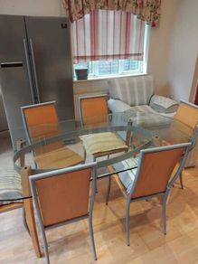 Dining table and 6 chairs
