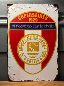 St Pats Tin Metal Sign