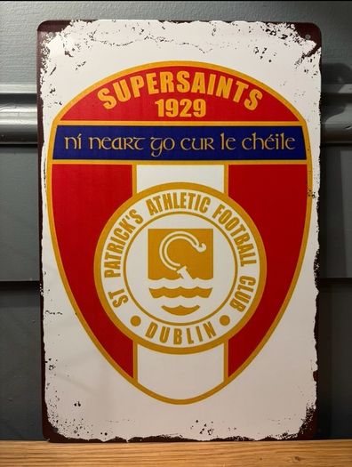 St Pats Tin Metal Sign