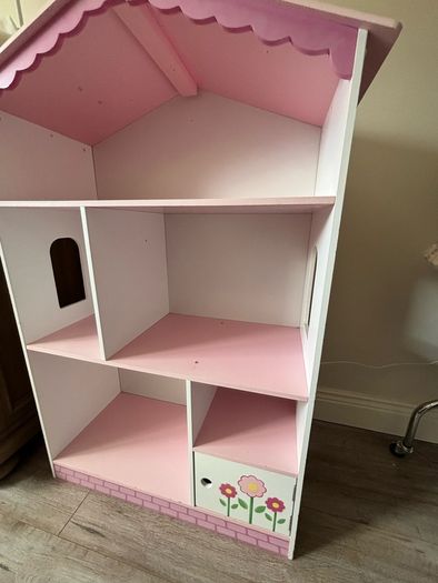 KidKraft Dollhouse Bookcase Wooden Furniture with Shelves and Hidden Storage