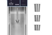 Ice Cream Blender, 400W High-Speed Ice Cream Maker Mixer Stir Machine 4200RPM, Stepless Speed Adjustment, 304 Stainless Steel Ice Cream Shaker, 3 Hand Cups, Make Various Flavors of Ice Cream
