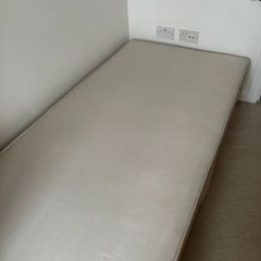 single bed with drawers and matress