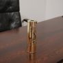 Vintage Art Deco Revival Brass Cylindrical Vase by Dara International, Chicago, 1983 Image 6