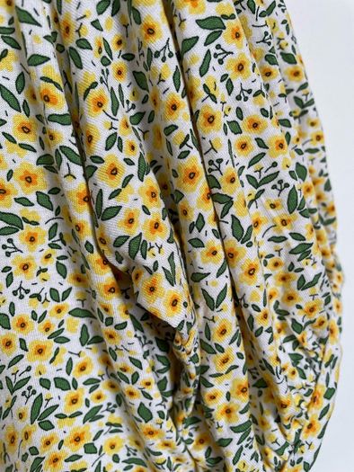 M&S yellow mix floral  dress size 16 - New