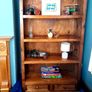Solid Wood Bookcase For Sale Image 2