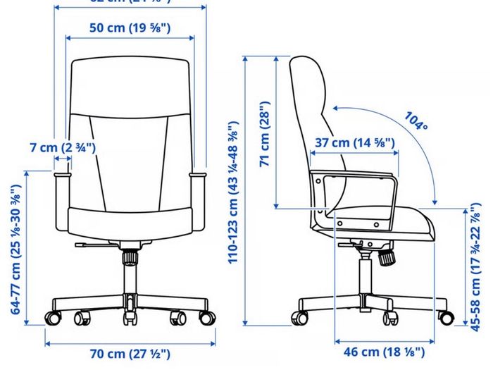 desk chair black