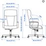 desk chair black Image 6