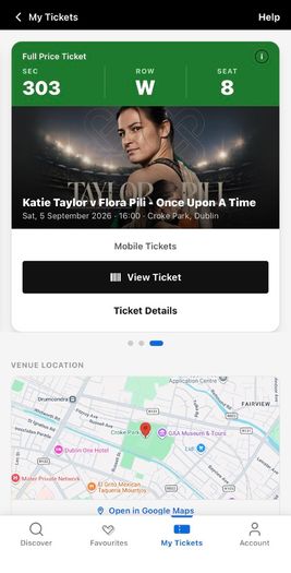 Katie Taylor V Flora Pili tickets