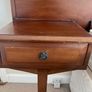 Mahogany headboard and built in bedside lockers Image 3