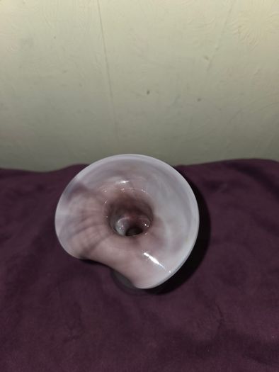 Glass Tulip Candlestick Holder