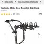 Halfords Rear-Mounted 3 Bike Rack Image 2