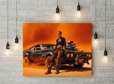 Ana Taylor Joy as Furiosa in Max Max movie printed picture on pvc foamex board