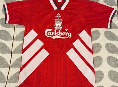 Authentic Vintage 1993-95 Liverpool Home Kit Adidas Equipment - Size L (Made in UK)