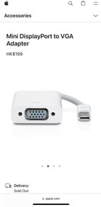 Apple Mini DisplayPort to VGA Adapter