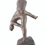 Mid century bronze figurine of gymnasts training Image 5