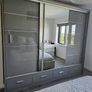 Sliding Doors Wardrobe Sycylia 253cm LED - Grey Image 5